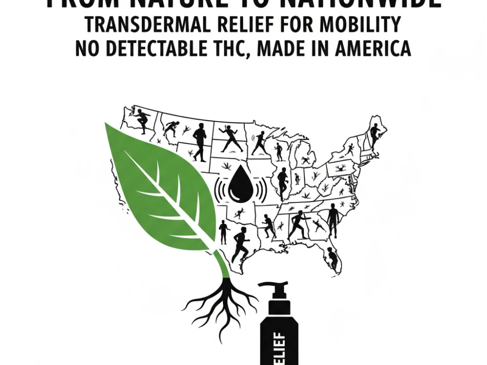 From Nature to Nationwide: Transdermal Relief for Mobility, No Detectable THC, Made in America